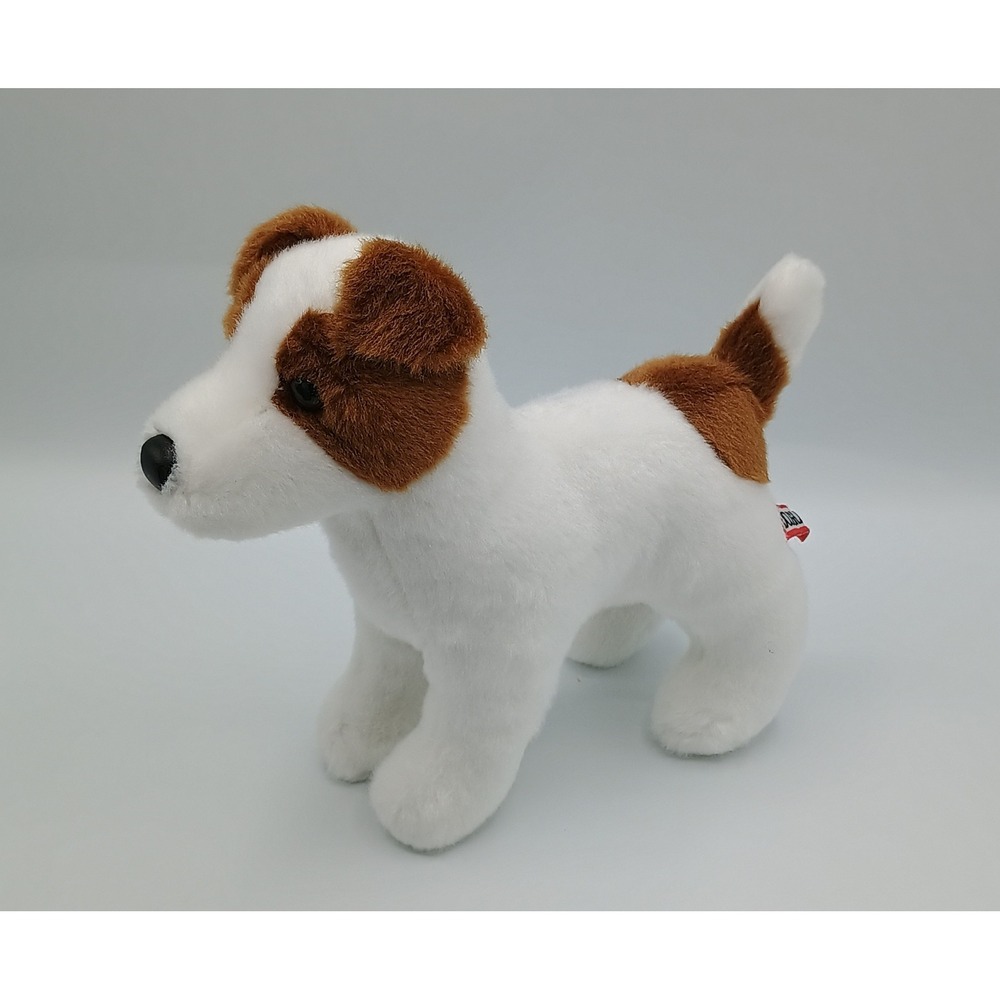 8" Douglas Toys White Brown Standing Plush Jack Russell Terrier Puppy Dog 1